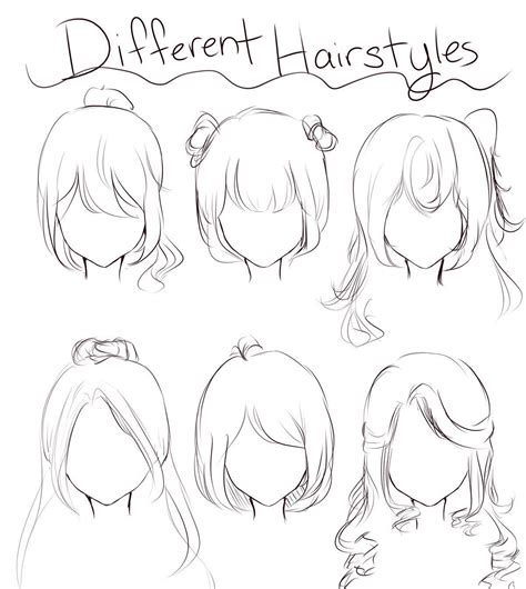 easy female hair drawing|aesthetic hair drawings.